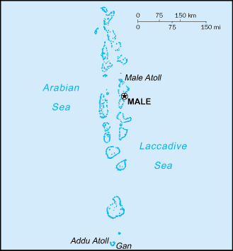 Map of Maldives