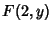 $\displaystyle F(2,y)$