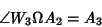 \begin{displaymath}
\angle W_3\Omega A_2=A_3
\end{displaymath}