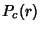 $\displaystyle P_c(r)$