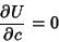 \begin{displaymath}
{\partial U\over\partial c}=0
\end{displaymath}