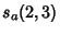 $\displaystyle s_a(2,3)$