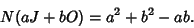 \begin{displaymath}
N(aJ+bO)=a^2+b^2-ab.
\end{displaymath}