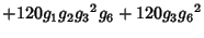 $\displaystyle +120 {g_1} {g_2} {g_3}^2 {g_6}+120 {g_3} {g_6}^2$