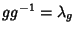 $gg^{-1}=\lambda_g$