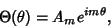 \begin{displaymath}
\Theta(\theta) = A_me^{im\theta},
\end{displaymath}