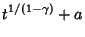 $\displaystyle t^{1/(1-\gamma)}+a$