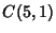 $\displaystyle C(5,1)$