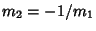 $m_2 = -1/m_1$