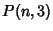 $\displaystyle P(n,3)$