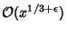 ${\mathcal O}(x^{1/3+\epsilon})$