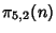 $\pi_{5,2}(n)$