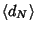 $\left\langle{d_N}\right\rangle{}$