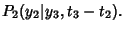 $\displaystyle P_2(y_2\vert y_3,t_3-t_2).$