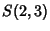 $\displaystyle S(2,3)$