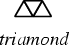 \begin{figure}\begin{center}\BoxedEPSF{Triamond.epsf}\end{center}\end{figure}