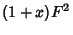 $\displaystyle (1+x)F^2$