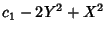 $\displaystyle c_1-2Y^2+X^2$