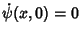 $\dot\psi(x,0)=0$